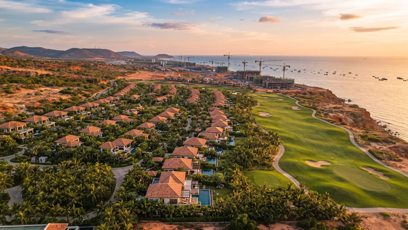 Resort township on the Phan Thiet coast